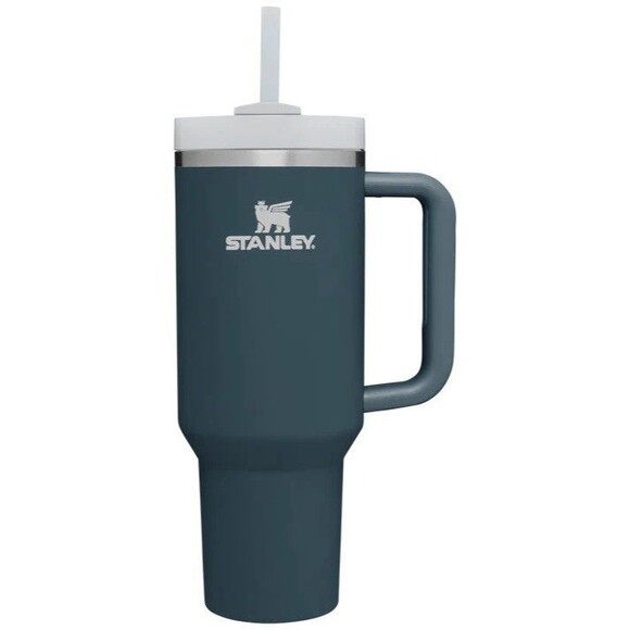 Stanley Quencher H2.0 FlowState Tumbler 40oz Navy Blue EUC!! - Picture 1 of 7